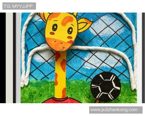 足球明星的奇幻世界创意夸张画展现运动与艺术的完美结合